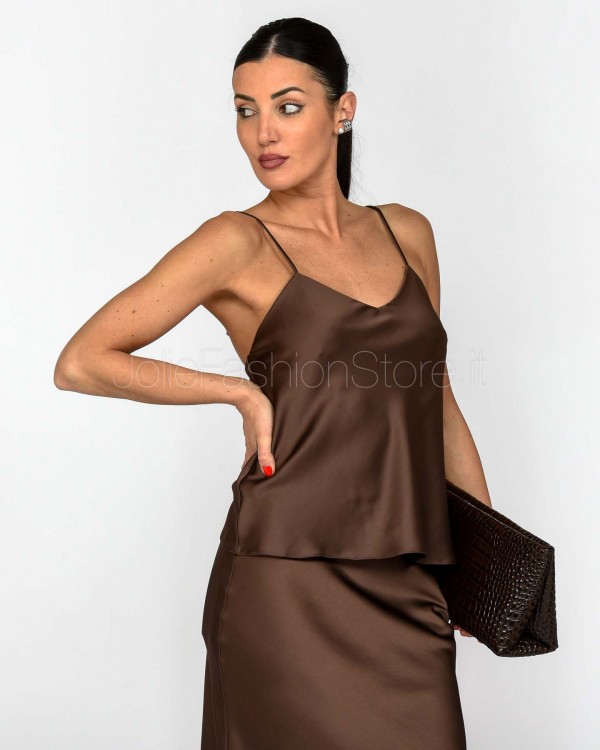 Patrizia Pepe CAMICIA/TOP Sensual Brown  2C1625 A563 B825