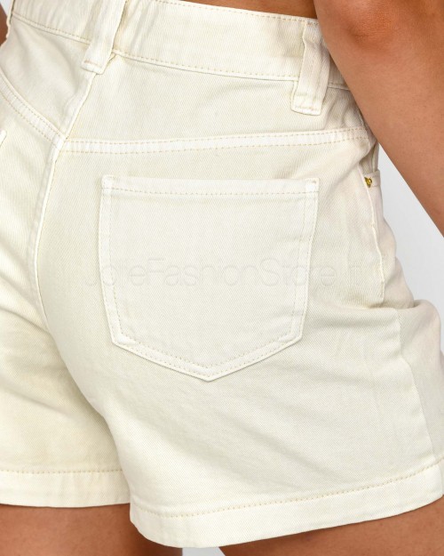 Grace & Mila Shorts In Denim Bianco  RICE 13063