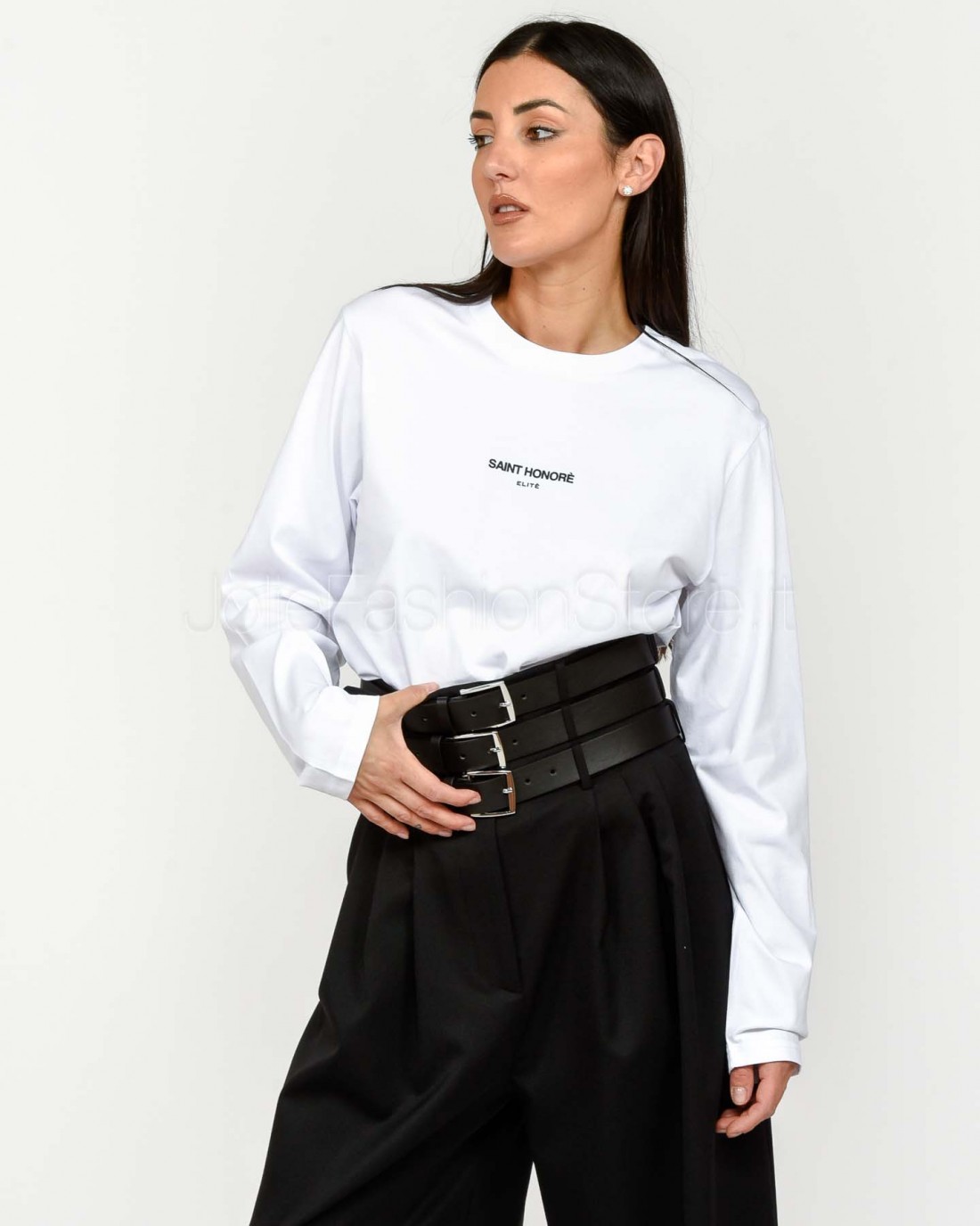 Elitè Maglia Maniche Lunghe Bianca “Saint Honorè”  899 LOGO BLK LONG SLEVEE