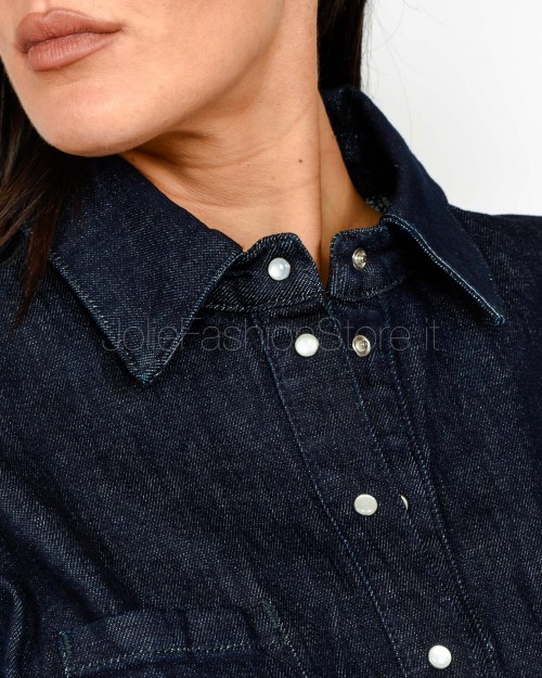 Patrizia Pepe Camicia Blue Rinse Wash  8C0795 D113 CA74