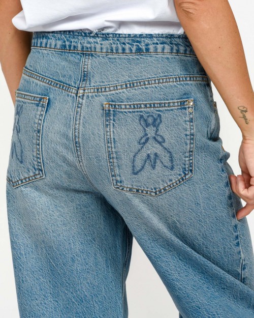 Patrizia Pepe Jeans Balloon Medium Blue Wash  8P0717 D1WZB CA77