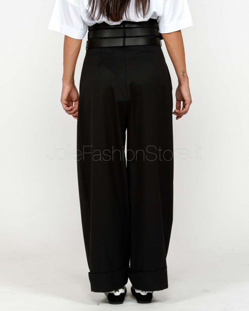 Meimeij Pantalone Con 3 Cinture Nero  M5FH03 100