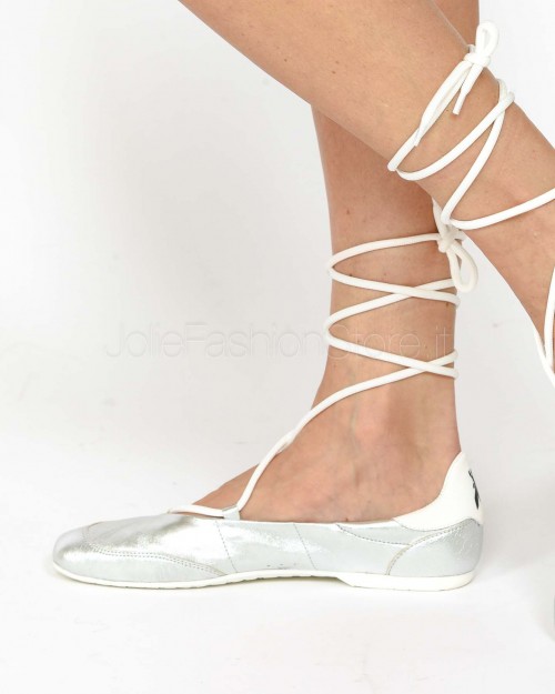 Patrizia Pepe Ballerina Dancing SKIN Silver  8Z0123 L031 S298