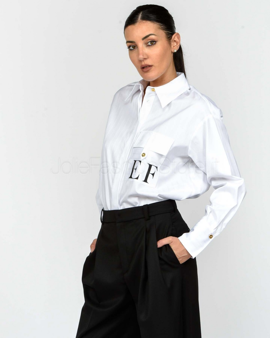 Elisabetta Franchi Camicia Bianca EF