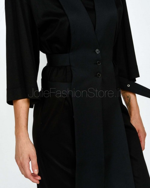 Meimeij Abito Lungo Con Gilet Nero  M5FX02 100