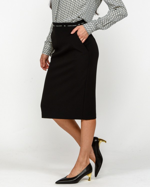 Elisabetta Franchi Gonna Nero  GO11856E2 110