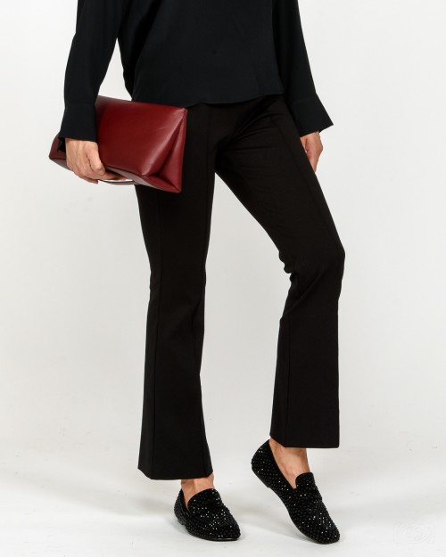 Meimeij Pantalone Modello Trombetta Nero