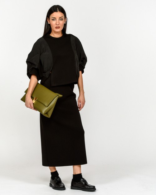Mouliebre LIMITED EDITION Borsa Vitello Bettolato Verde Militare Modello Olivia  OLIVIA010 LE