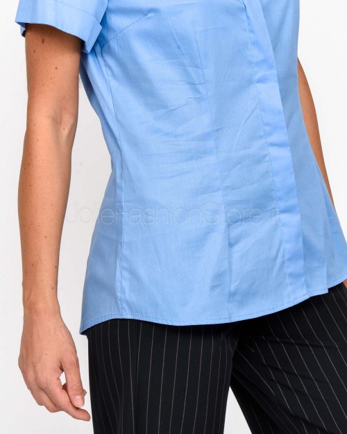 I'Min Luxury Camicia Azzurra Manica Corta  RM89 AZZURRO