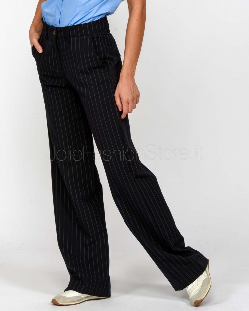 Squad Pantalone Gamba Dritta Gessato