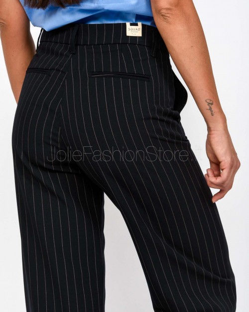 Squad Pantalone Gamba Dritta Gessato  TANIA225118 VRU