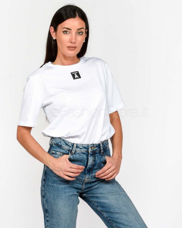 Patrizia Pepe SWEATER/T-SHIRT Optical white  8M1612 J089 W103