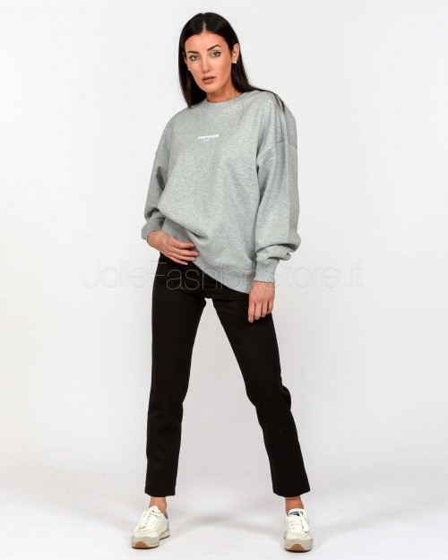 Elitè Felpa Over Girocollo Grigio “Saint Honorè”  899 LOGO WHT GRY