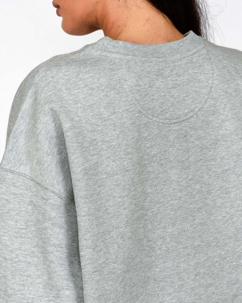 Elitè Felpa Over Girocollo Grigio “Saint Honorè”  899 LOGO WHT GRY