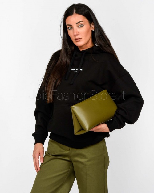 Elitè Black Oversized Hoodie with White Logo