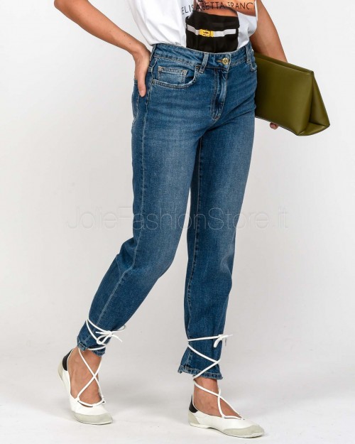 Elisabetta Franchi Jeans Skinny con Logo Embossed  PJ07N56E2 192