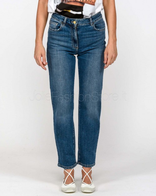 Elisabetta Franchi Jeans Skinny con Logo Embossed  PJ07N56E2 192