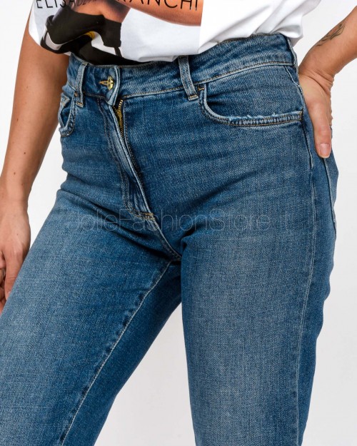Elisabetta Franchi Jeans Skinny con Logo Embossed  PJ07N56E2 192