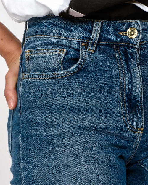 Elisabetta Franchi Jeans Skinny con Logo Embossed  PJ07N56E2 192