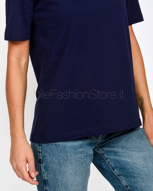Patrizia Pepe T-Shirt Basic Evening Blue  8M1612 J089 CA67