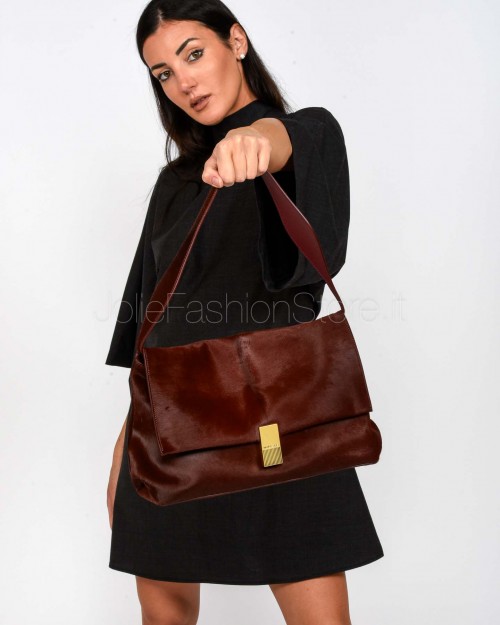 Mouliebre LIMITED EDITION Borsa in Cavallino Bordeaux Modello Olivia  OLIVIA011 LE