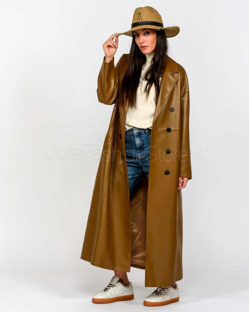 Meimeij Cappotto Doppiopetto Sigaro