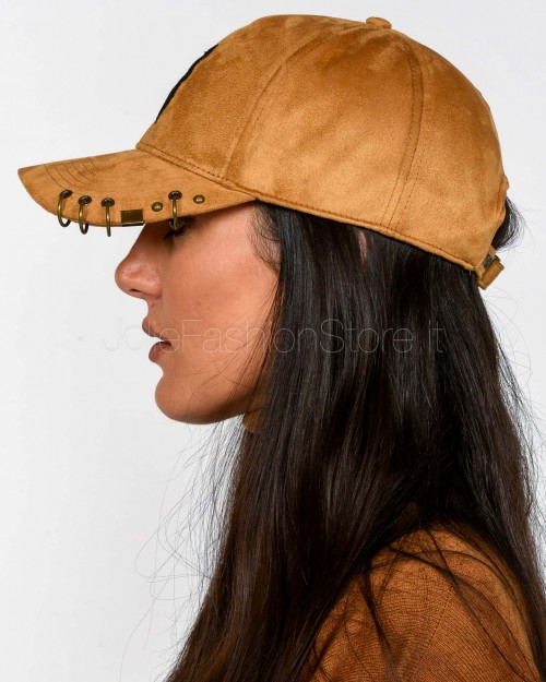 Patrizia Pepe Cappellino da Baseball Natural con Piercing e Borchie  8F0065 E074 B768