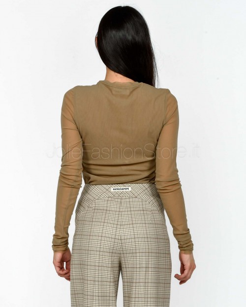 Meimeij Maglia Girocollo Cammello  M5FO12 138