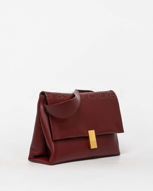 Mouliebre LIMITED EDITION Borsa Vitello Bettolato Bordeaux Modello Olivia  OLIVIA009 LE