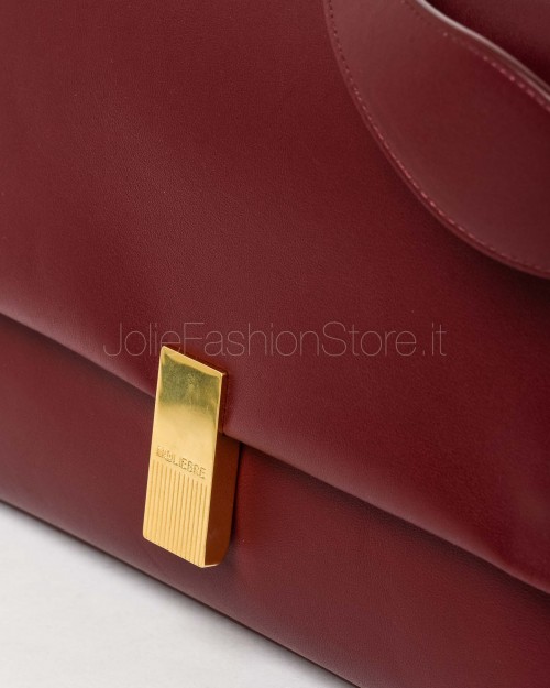 Mouliebre LIMITED EDITION Borsa Vitello Bettolato Bordeaux Modello Olivia  OLIVIA009 LE