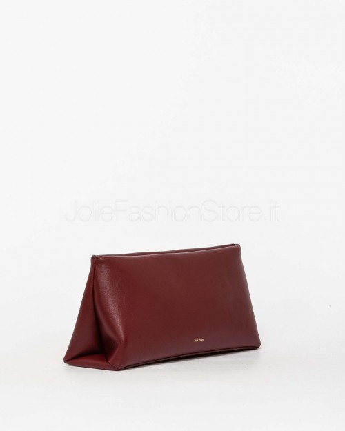 Mouliebre LIMITED EDITION Pochette Vitello Bettolato Bordeaux Modello Carlotta  CARLOTTA011 LE