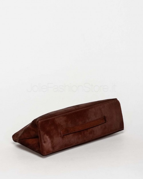 Mouliebre LIMITED EDITION Pochette in Cavallino Bordeaux Modello Carlotta  CARLOTTA013 LE