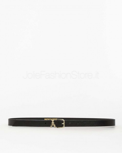 Patrizia Pepe CINTURA/BELT Black/Light Gold