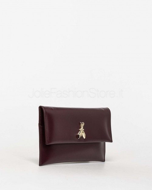 Patrizia Pepe Pochette Fly in Pelle con Catena Purple Red  CB5460 L011 M536