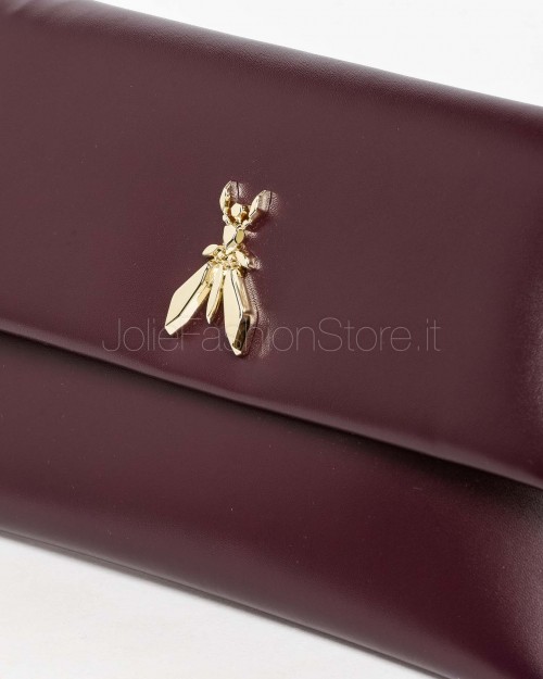 Patrizia Pepe Pochette Fly in Pelle con Catena Purple Red  CB5460 L011 M536