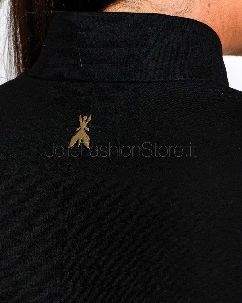 Patrizia Pepe Giacca con Collo alla Coreana e Bottoni Nero  8S0557 A025 K103