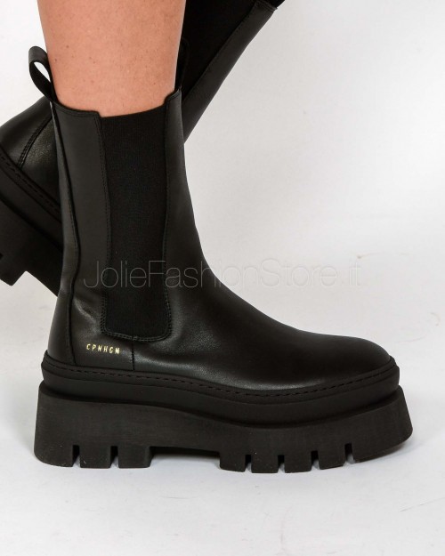 Copenhagen Anfibio Para Alta In Pelle Nero  CPH685 BLK