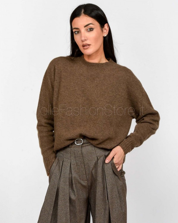 Solo Tre Maglione Lana/Cashmere Nocciola  M3F0021 FU 15S NOCCIOLA