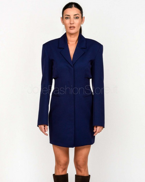 Patrizia Pepe Abito Blazer Mini Con Cut-Out Evening Blue  8A1583 A623 CA67