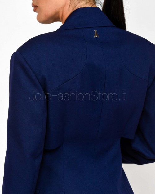 Patrizia Pepe Abito Blazer Mini Con Cut-Out Evening Blue  8A1583 A623 CA67
