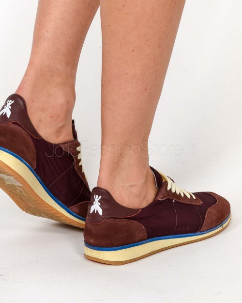 Patrizia Pepe Running SKIN Sneakers '93 Suede Brown/Blue  2Z0054 V040 FG41