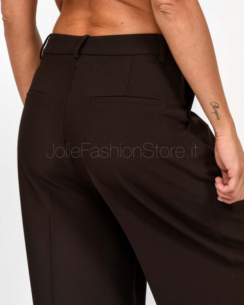 Grace & Mila Chocolate Palazzo Pleated Trousers  STORY CHOCOLAT
