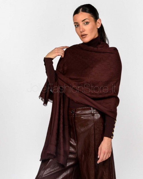Elisabetta Franchi Sciarpa Merlot