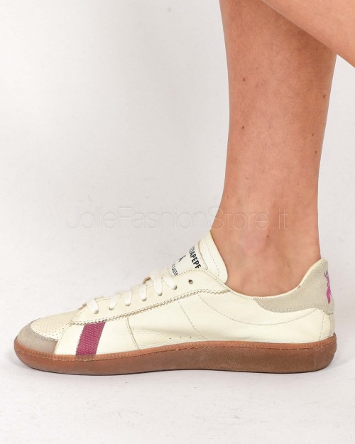 Patrizia Pepe SKIN Sneakers in Nappa con Lettering Brown/Purple  2Z0064 L150 FG44