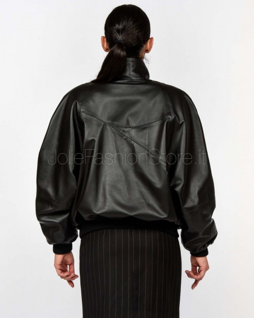 Actualee Bomber Collo Alto Nero  1002 NERO