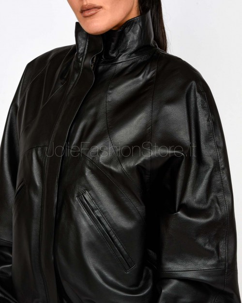 Actualee Bomber Collo Alto Nero  1002 NERO