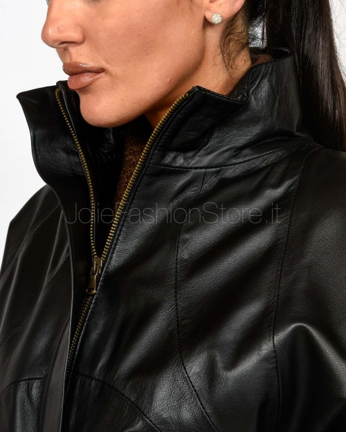 Actualee Bomber Collo Alto Nero  1002 NERO