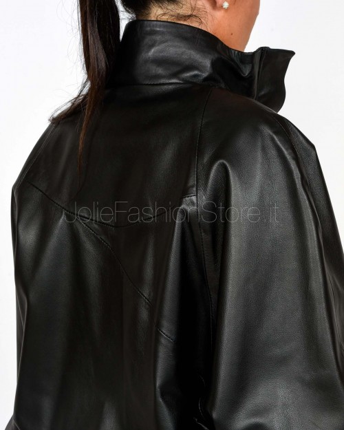 Actualee Bomber Collo Alto Nero  1002 NERO