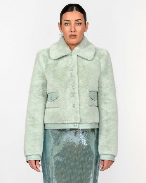 Patrizia Pepe Pelliccia Corta Acqua Gray  8O0204 E073 G613