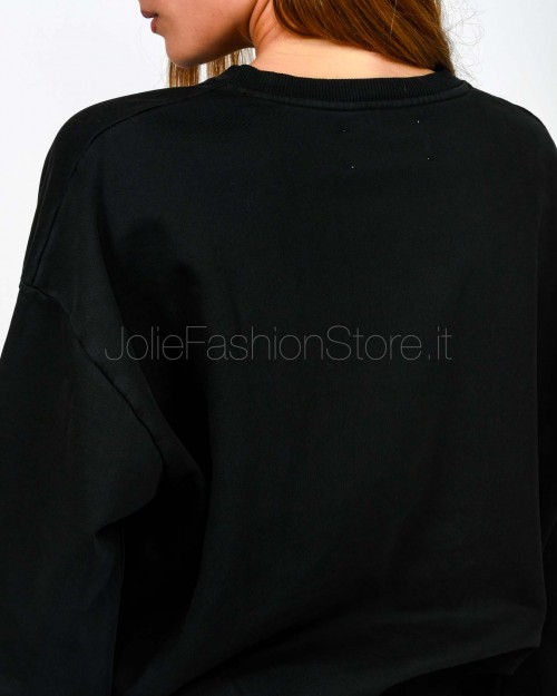 Icon Denim Felpa Girocollo Nero  MELLIE J819 BLACK